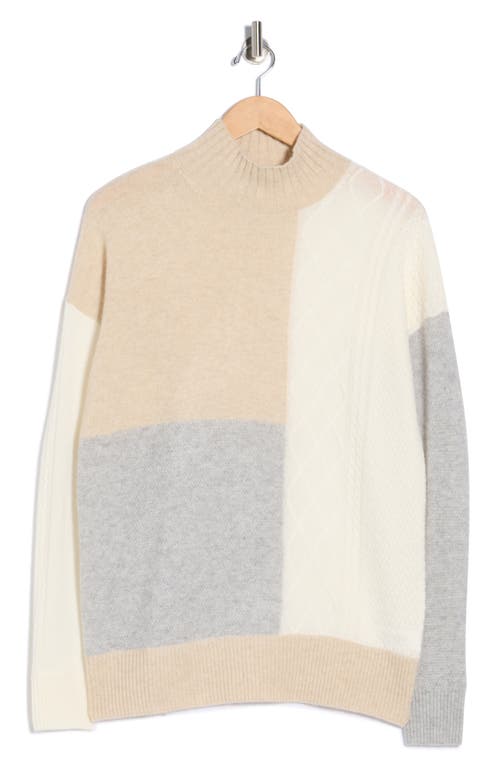 Vineyard Vines Cashmere Mock Neck Sweater In Brown