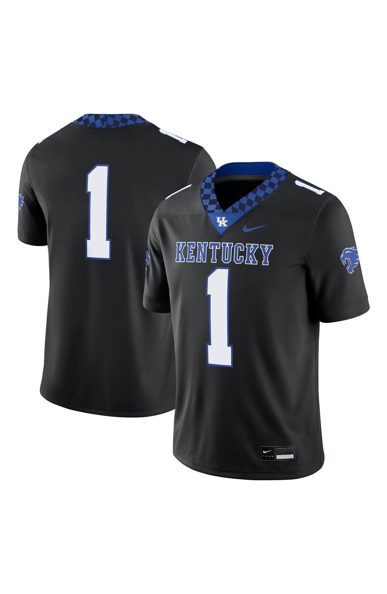 Nike Men's Nike #1 Black Kentucky Wildcats Alternate Game Jersey, Main, color, Black