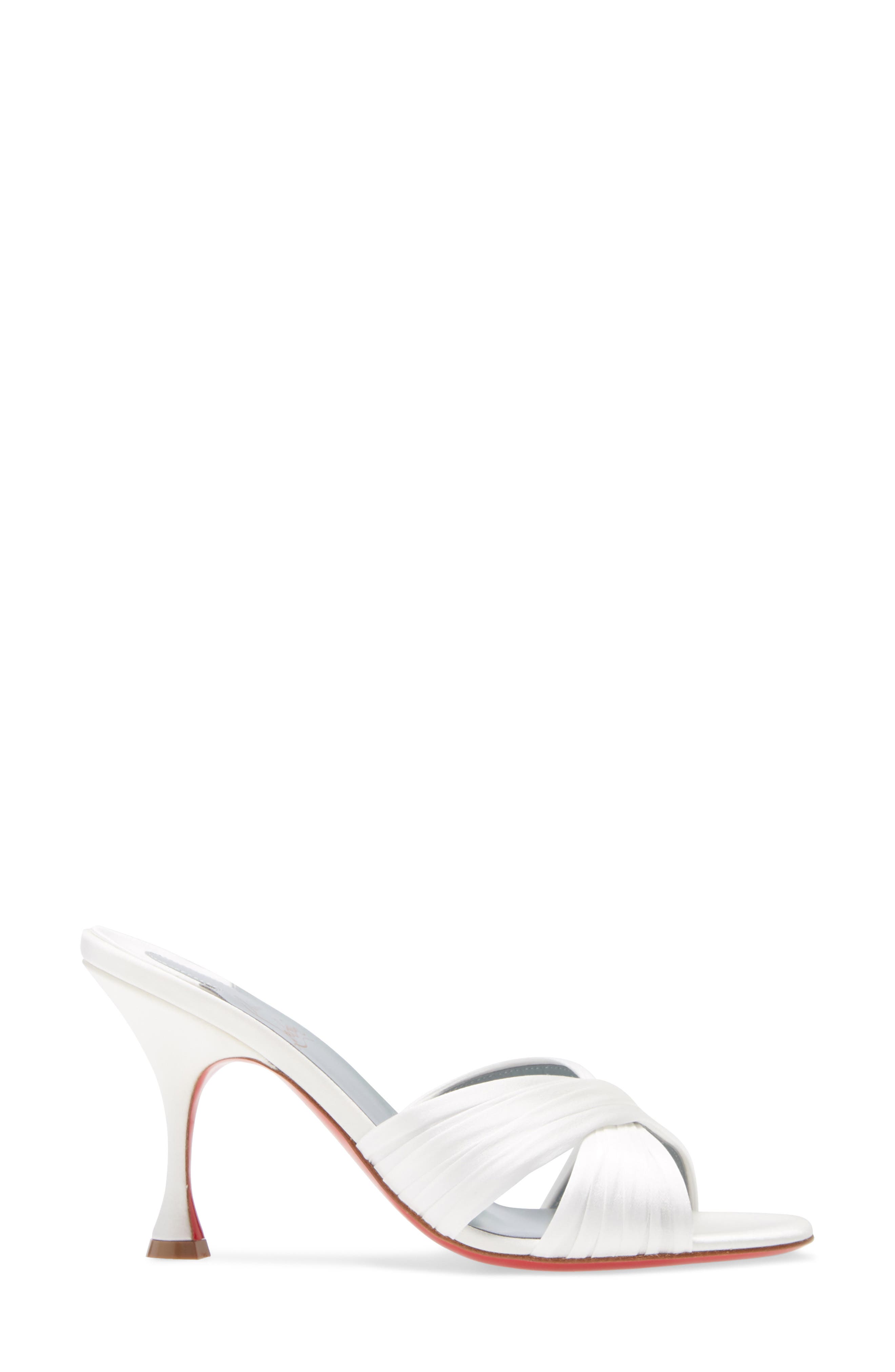 Nicol Is Back Slide Sandal, Alternate, color, OFF WHITE/ LINING BLUE