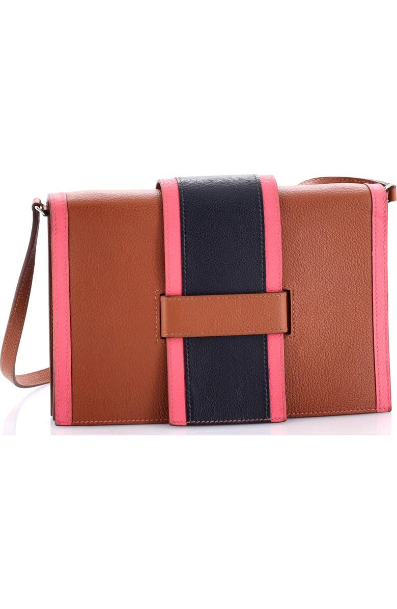 Pre-Owned Hermes H Passant Clutch Shoulder Bag Evercolor, Alternate, color,