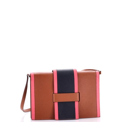 Pre-owned Hermes Hermes H Passant Clutch Shoulder Bag Evercolor In Gold