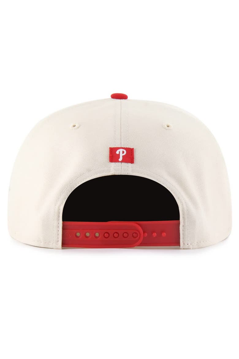 Men's '47  Natural Philadelphia Phillies Payson Captain Snapback Hat, Alternate, color, Natural