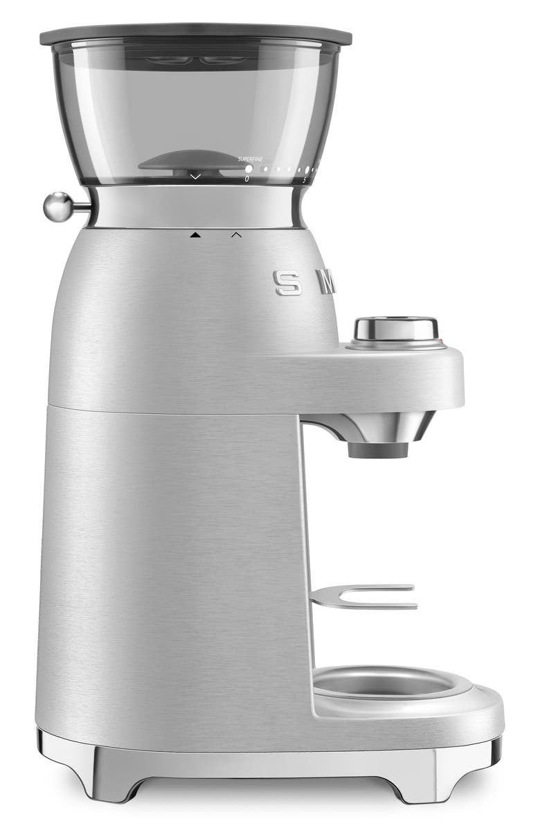 smeg 50s Retro Style Espresso Coffee Conical Grinder, Alternate, color, Stainless Steel