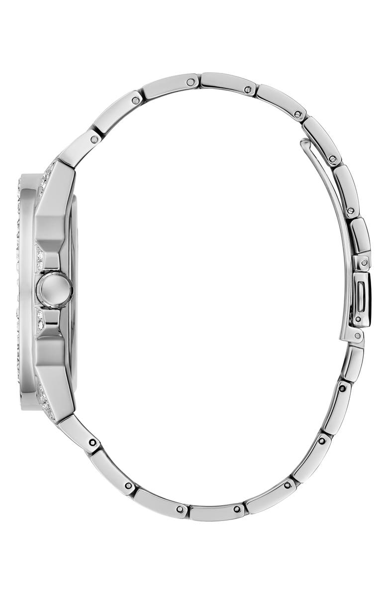 GUESS Multifunction Crystal Skeleton Bracelet Watch, 44mm, Alternate, color, 