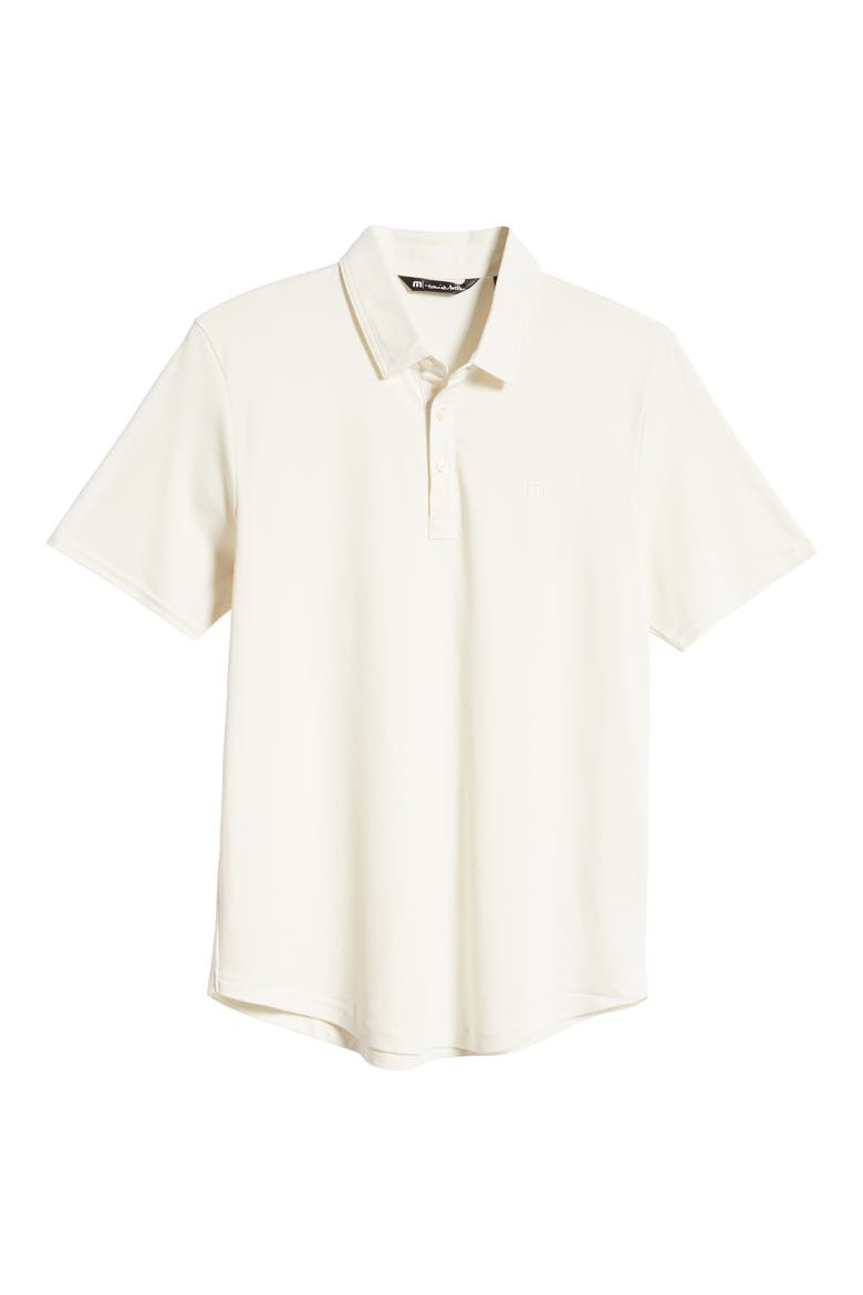 A Class Stripe Pima Cotton Blend Polo, Alternate, color, HEATHER WHITE