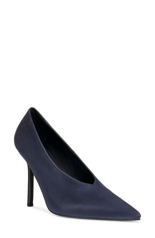 Azalea Wang Patricc Pointed Toe Pump In Blue
