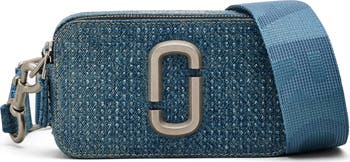 Marc Jacobs The Crystal Denim Snapshot Crossbody Bag | Nordstrom