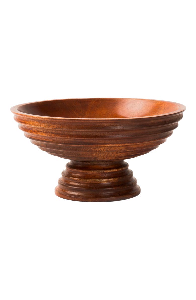 Mela Artisans Aranya Mangowood Fruit Bowl, Main, color, Brown