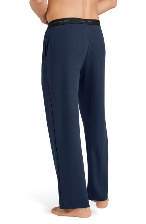 Tommy John Waffle Knit Lounge Pants In Blue