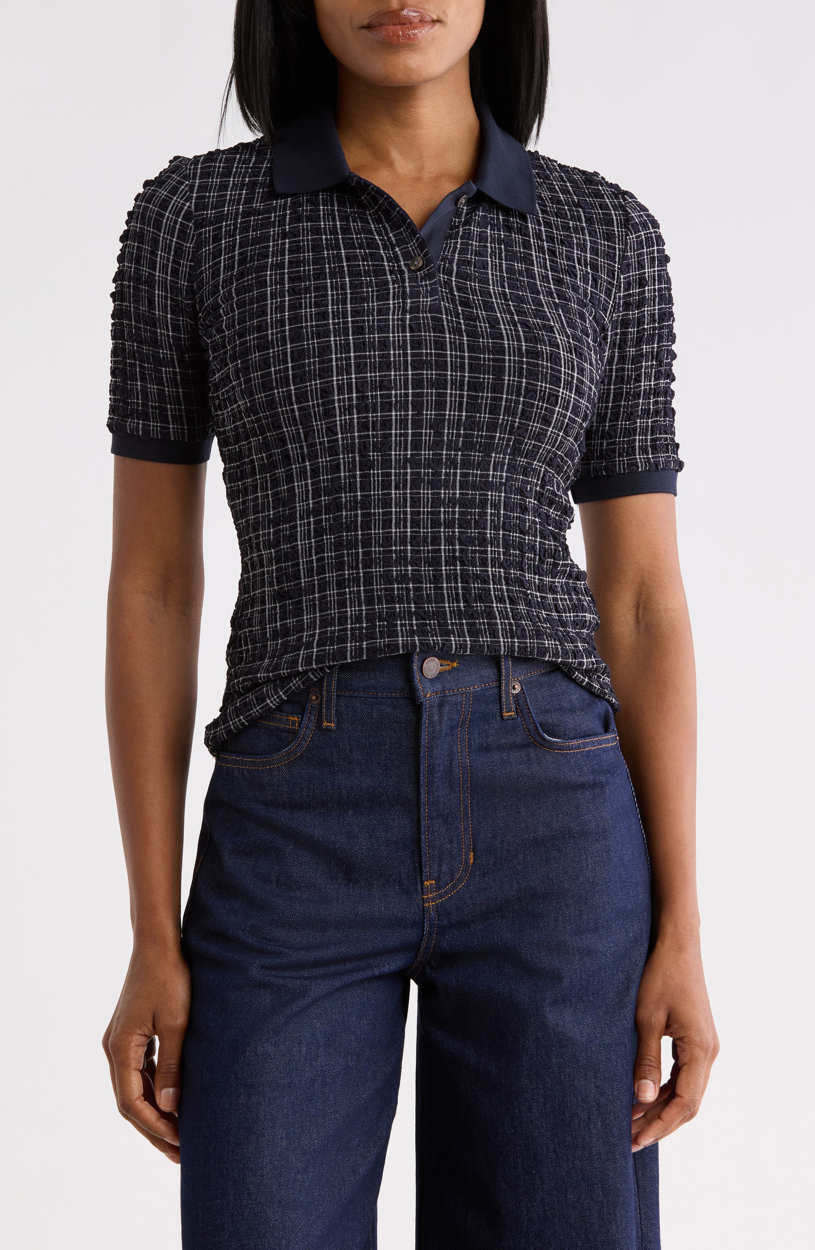 Benedetta Plaid Polo