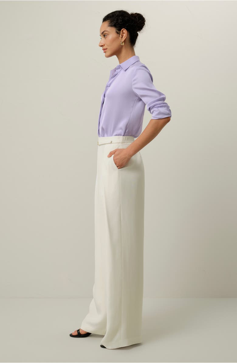 Lilysilk Stretch Double Georgette Shirt, Alternate, color, Orchid Petal