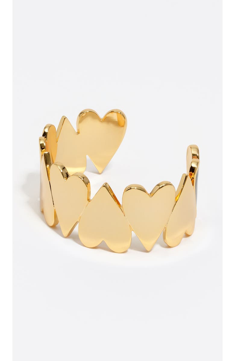 Bimba y Lola Hearts Rigid Bracelet, Main, color, Gold