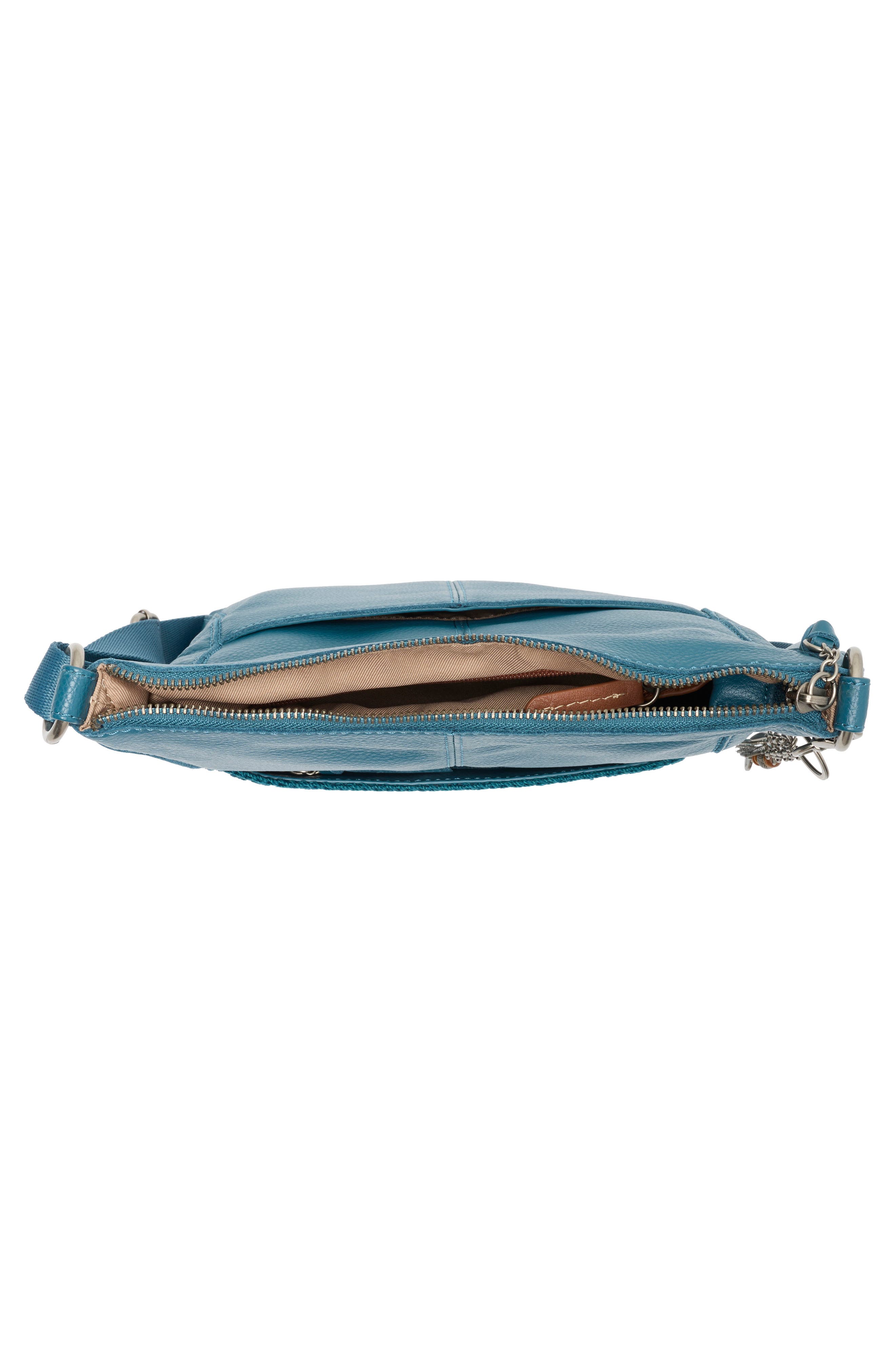 Lucia Leather Crossbody Bag, Alternate, color, DEEP TEAL