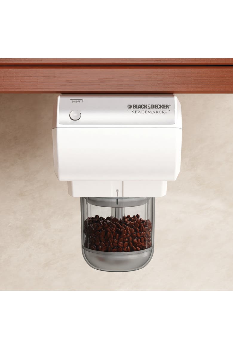 Black & Decker CG800W Spacemaker Mini UTC Food Processor and Coffee Grinder in White, Alternate, color, White