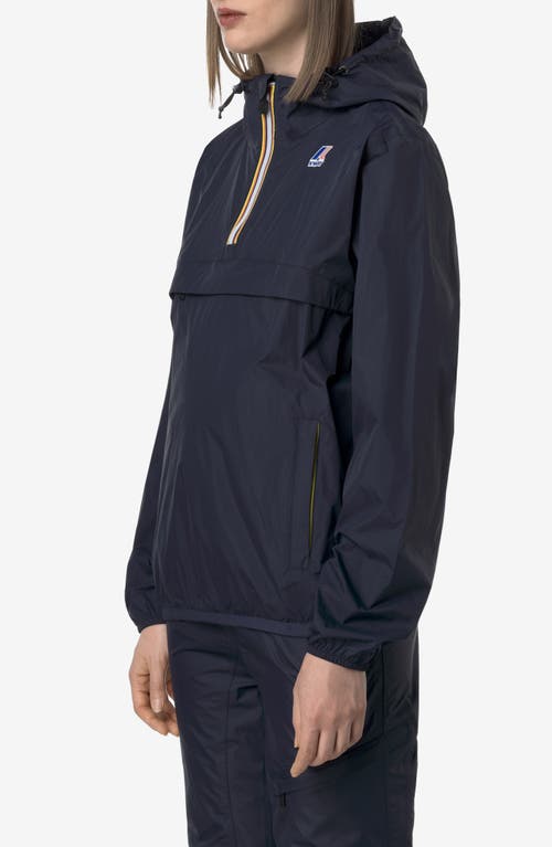 K-way Le Vrai 4.0 Leon Water Repellent Anorak In Blue Depth