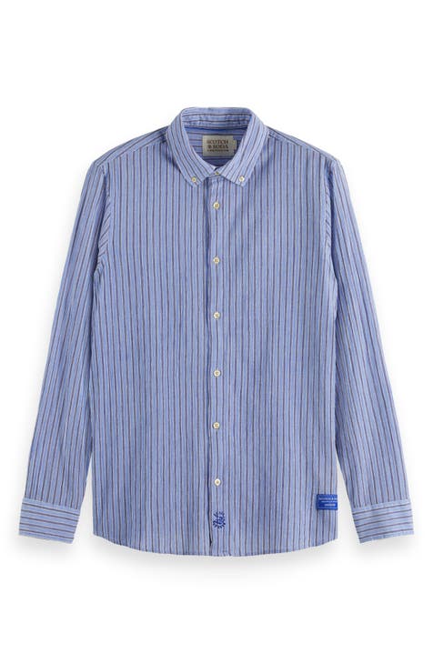 Crinkle Stripe Shirt