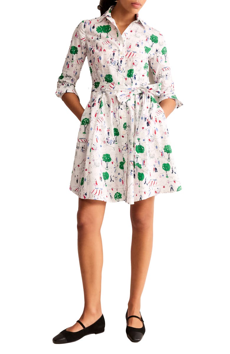 Boden Amy Long Sleeve Shirtdress, Main, color,