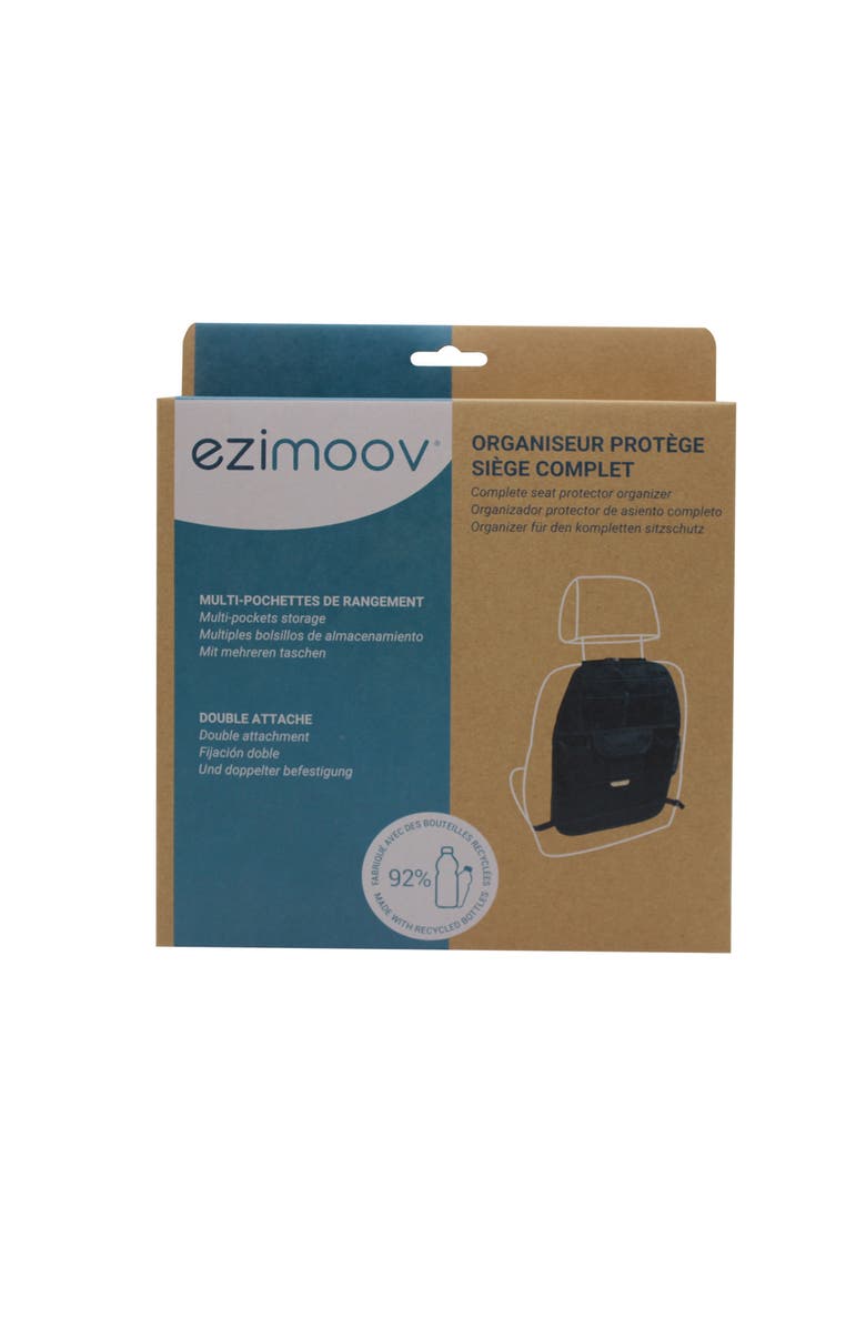 ezimoov Car Seat Organizer & Protector XL - Eco-friendly, Alternate, color, Black
