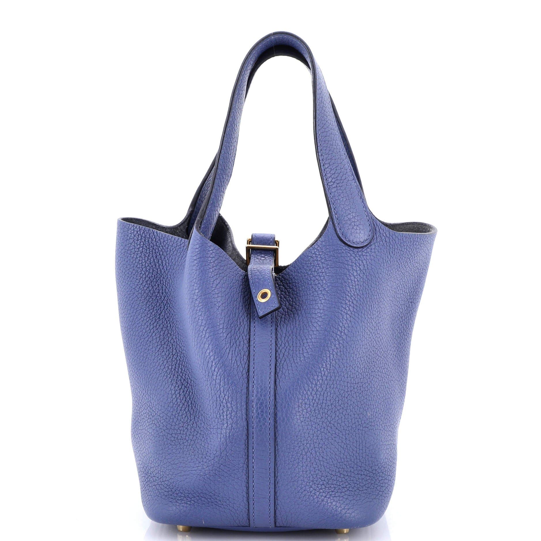 Picotin Lock Bag Clemence PM, Main, color, Blue