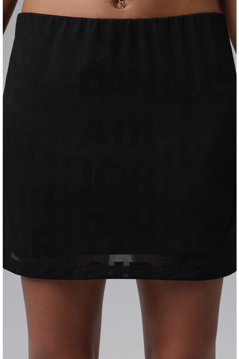 Flight Open Stitch Knit Skort, Alternate, color, BLACK