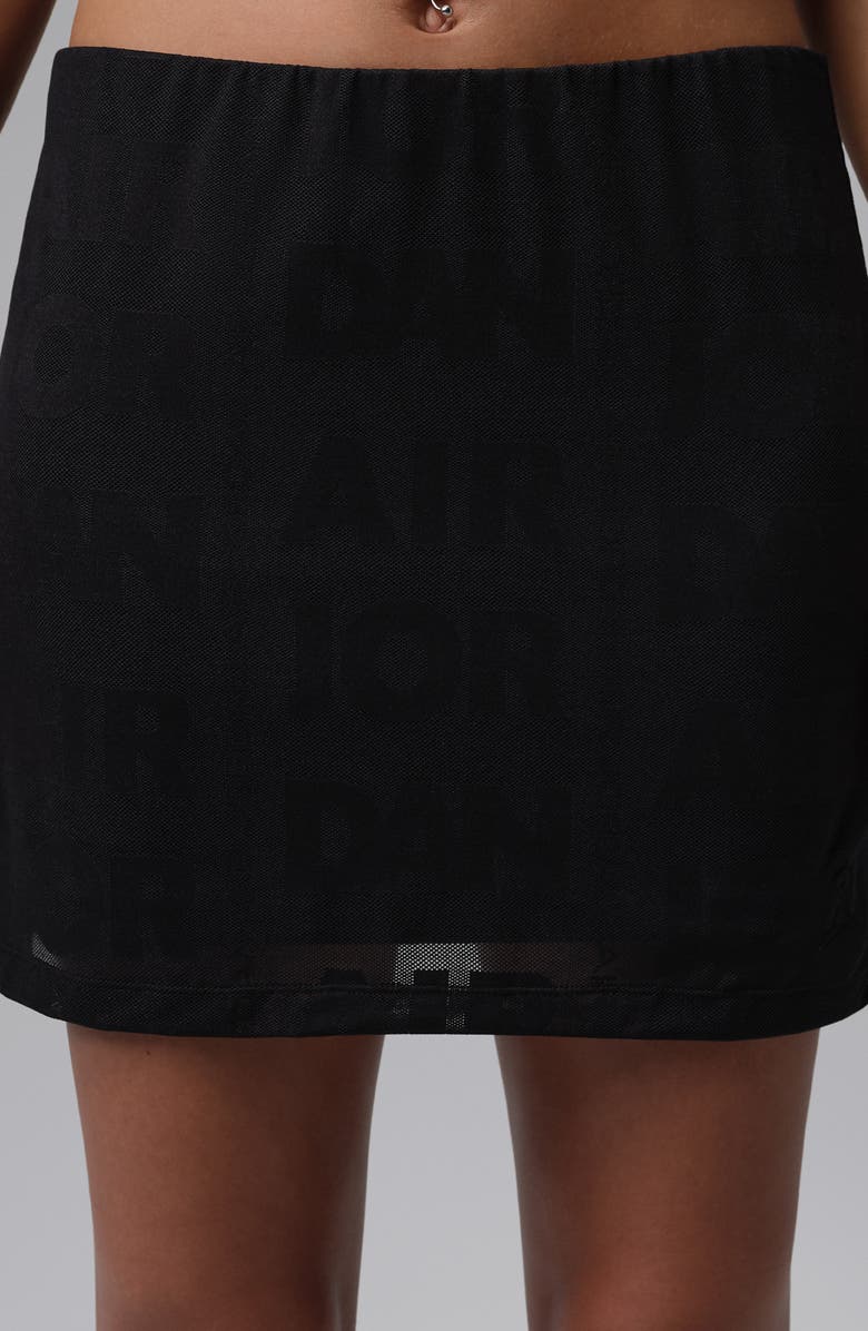 Jordan Flight Open Stitch Knit Skort, Alternate, color, Black