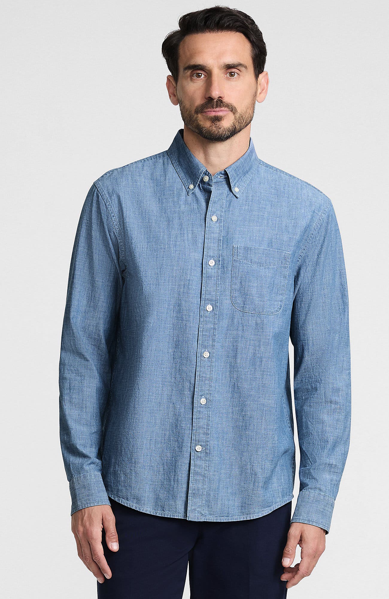 selected Light Indigo Chambray