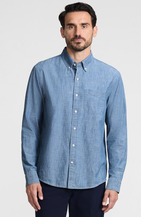Long Sleeve Chambray Shirt