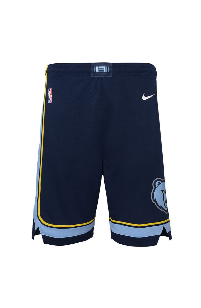 Nike Youth Nike Navy Memphis Grizzlies Icon Edition Mesh Performance Swingman Shorts, Alternate, color, Navy