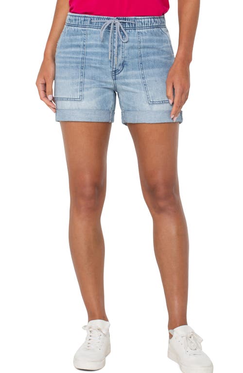 Liverpool Los Angeles Rascal High Rise Utility Jean Shorts In Boylston In Boylston