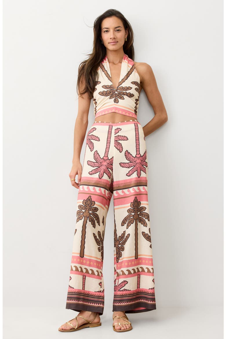 Saguaro Hemp Blend Wide Leg Pants, Alternate, color, DESERT DECO