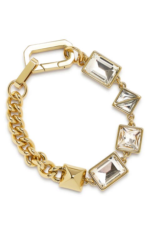 Geometric Crystal Bracelet