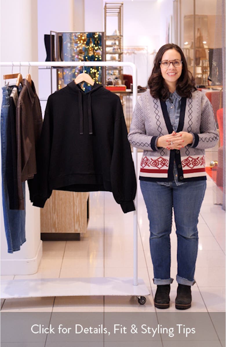 Rhinestone Logo Cotton Hoodie, sales video thumbnail