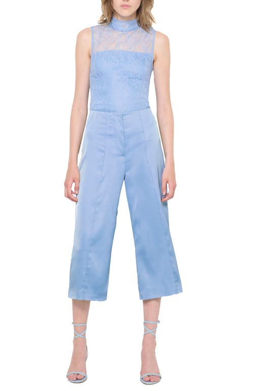 As B Y Df Provence Lace Top In Provence Blue
