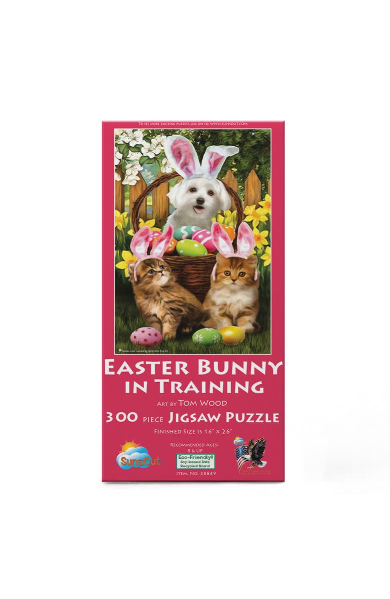 Sunsout Easter Bunny in Training 300 piece Jigsaw Puzzle for Adults, Alternate, color, Multicolor