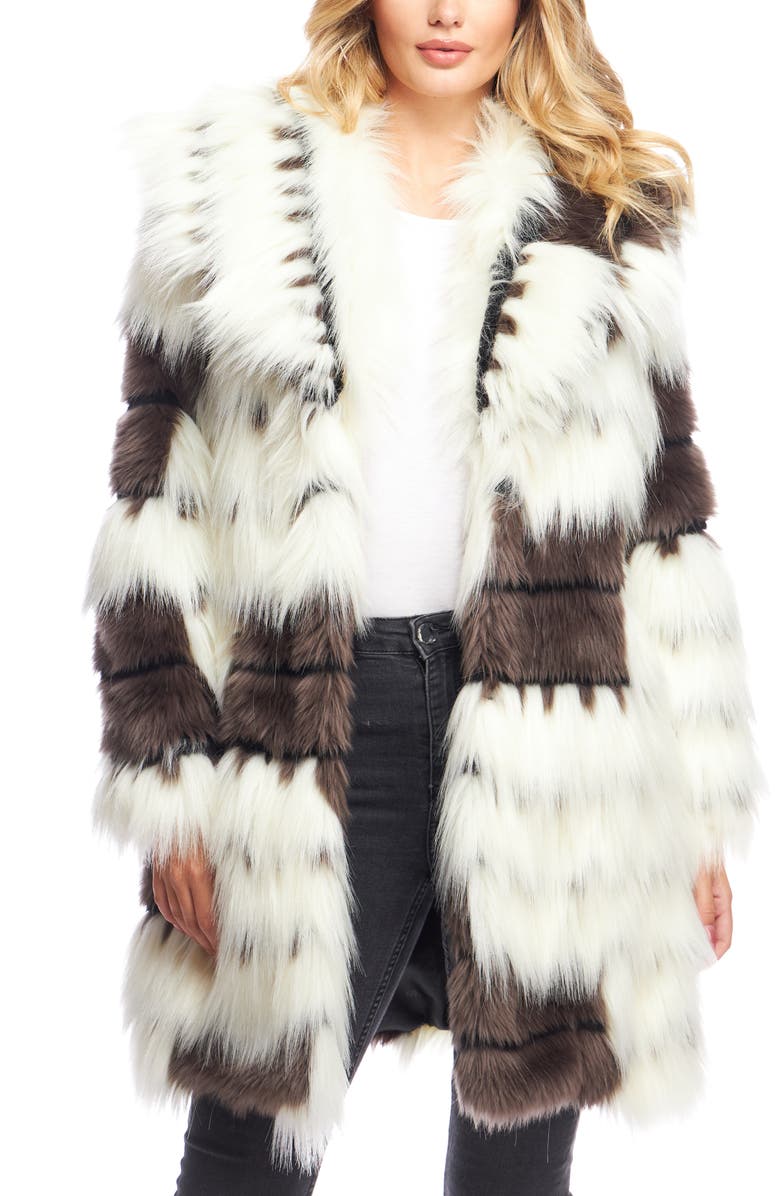 DONNA SALYERS FABULOUS FURS Alter Ego Faux Fur Coat, Main, color,