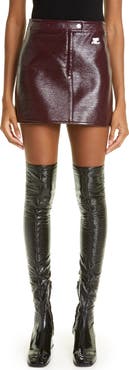 Courrèges Re-Edition Vinyl Miniskirt