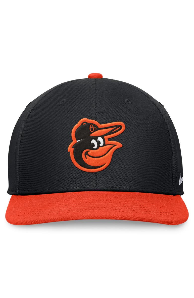 Nike Men's Nike Black/Orange Baltimore Orioles Two-Tone Snapback Hat, Alternate, color,