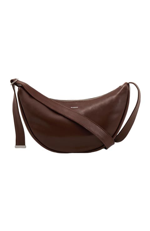 Small leather hobo bag