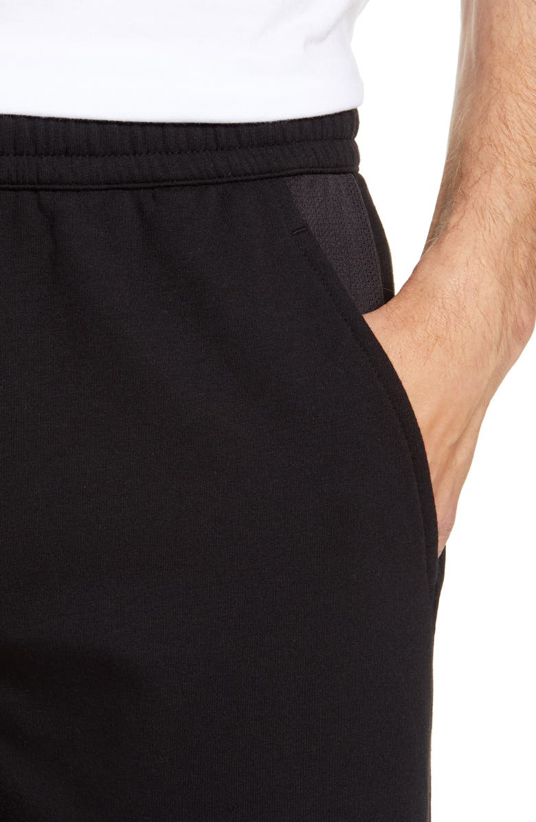 Zella Easy Fleece Mesh Inset Shorts, Alternate, color,