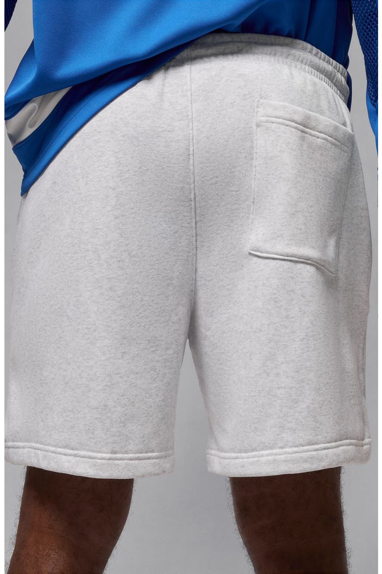 Collegiate Fleece Shorts, Alternate, color, BIRCH HEATHER/ BLACK