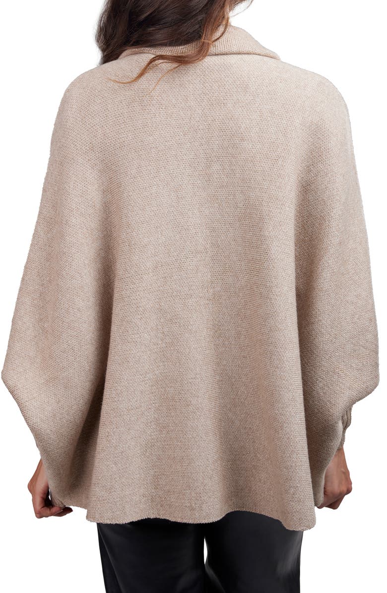 SAACHI Oversize Ribbed Knit Cardigan, Alternate, color, Taupe