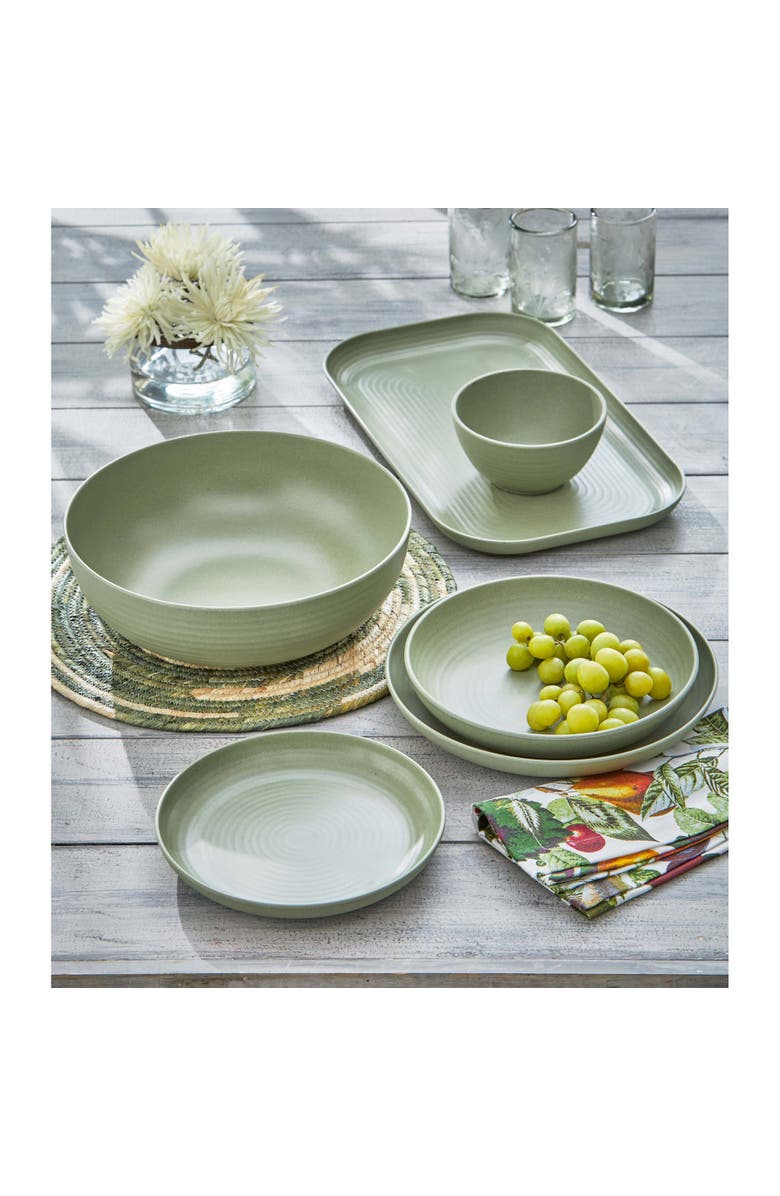 tag Cream Brooklyn Melamine Serving Bowl Dishwasher Safe Indoor Outdoor, Alternate, color, Beige