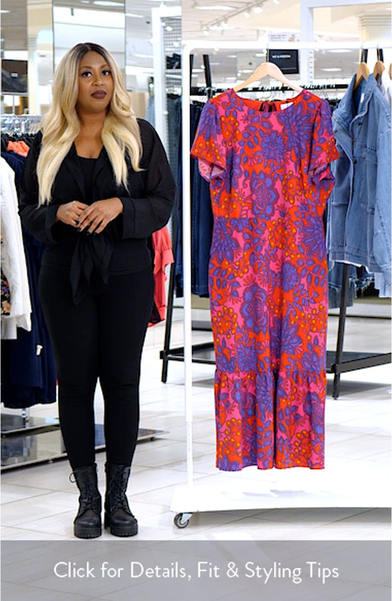 Darret Floral Ruffle Maxi Dress, sales video thumbnail