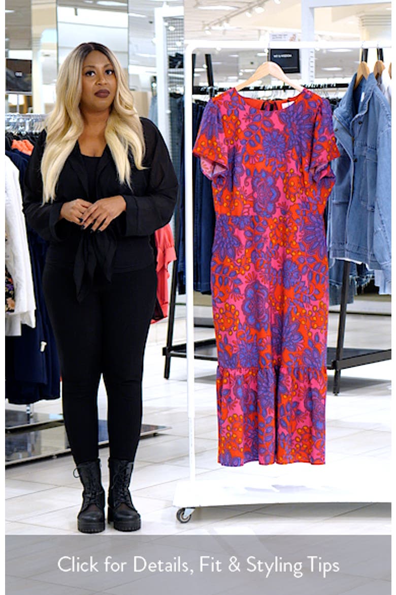 Darret Floral Ruffle Maxi Dress video