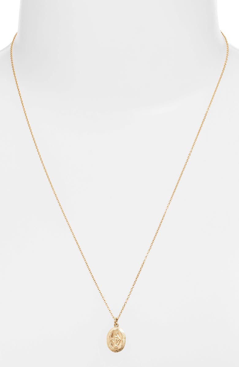 Nashelle Mary Muse 14K-Gold Fill Pendant Necklace, Alternate, color, 