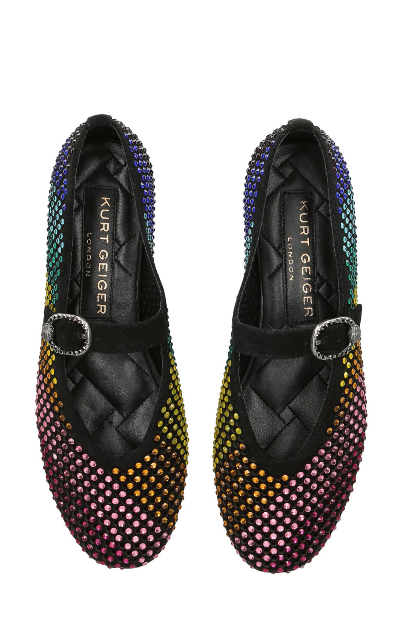 Kurt Geiger London Mayfair Mary Jane Flat, Alternate, color, Charcoal