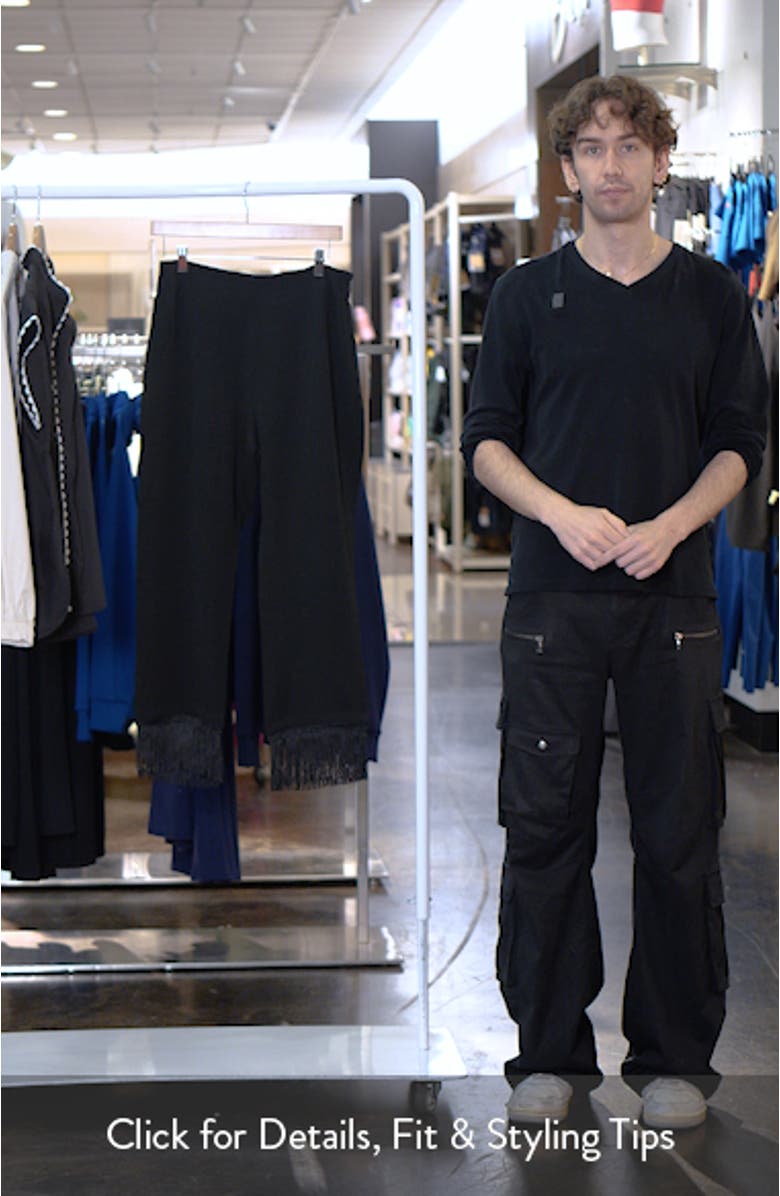 Bianca Fringe Trim Crop Pants, sales video thumbnail