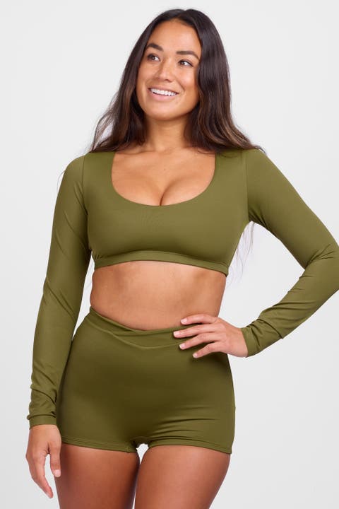 Avalon Long Sleeve Crop Rashie