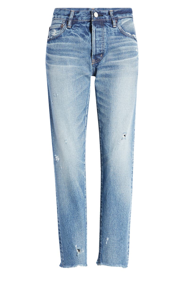 MOUSSY VINTAGE Merry Distressed High Waist Tapered Leg Jeans, Alternate, color, 