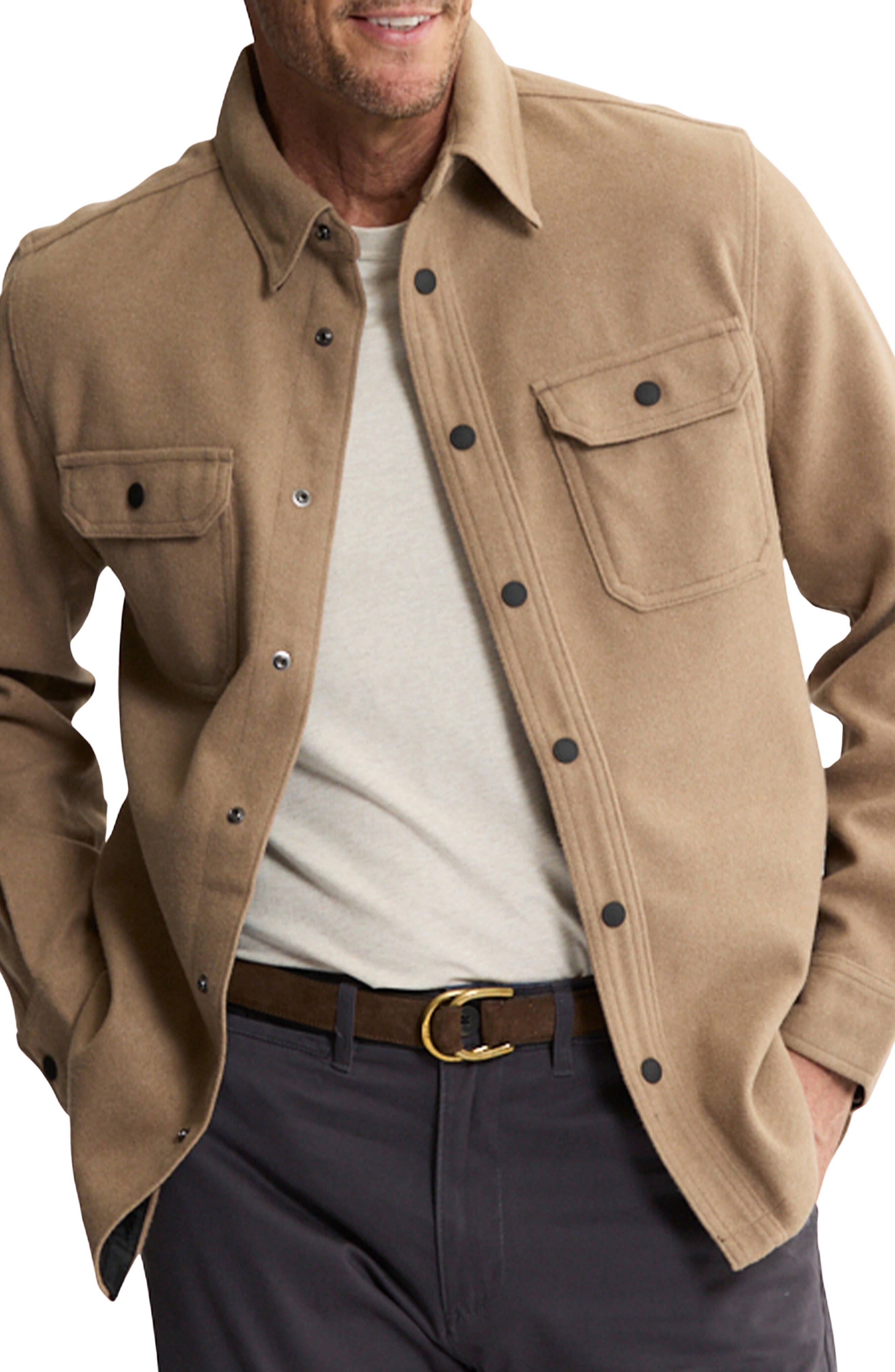 JACHS Knit Shirt Jacket